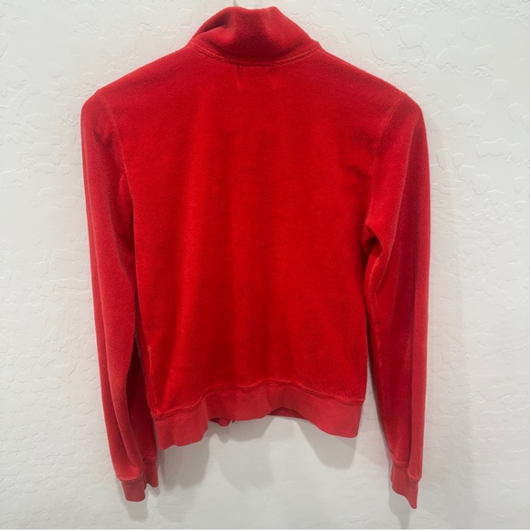 Vintage Juicy Couture Terry Cloth Jacket Womens Medium Pink-Red Y2K Tracksuit - Picture 11 of 11